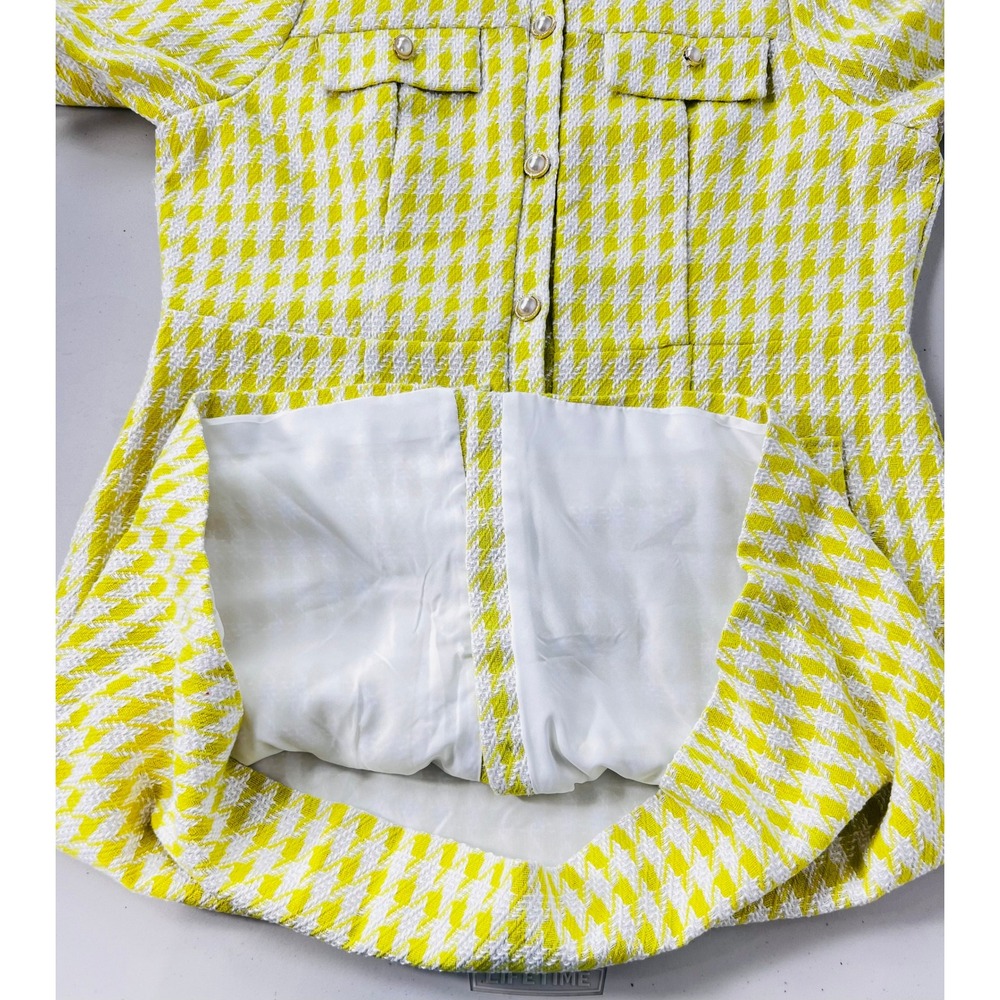 Nanette Lepore Dress NWT Citrine Plus 16 Button Front Preppy Vintage Vibe Retro - Picture 9 of 11